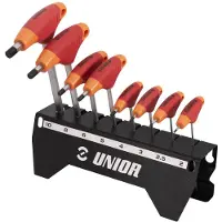 Unior 193hx-us.1 629820 Hex Hex T-handtag Nyckel 8 Bitar