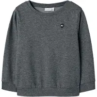 Name it Sweatshirt 'NKMVimo' mörkgrå / svart / vit
