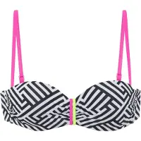 Buffalo Bikiniöverdel neongul / rosa / svart / vit