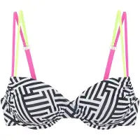 Buffalo Bikiniöverdel citron / rosa / svart / vit