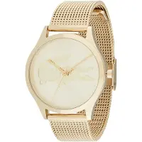 Lacoste Analog klocka 'CROCODELLE' kräm / guld