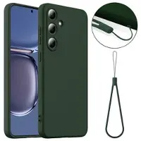 Mtp Products Samsung Galaxy S25 Liquid Silikonskal - MagSafe-kompatibelt - Mörk grön