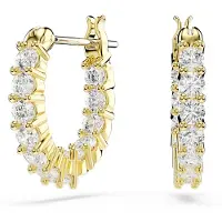 Swarovski Örhängen 'Matrix' guld / transparent