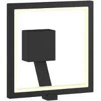 LUCANDE LED utomhus vägglampa Square , Svart, Aluminium / grå / zink, Modern, LED-vägglampa utomhus