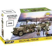 COBI Historical Collection Willys MB & släp (fjärrstyrt leksak)