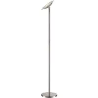 LINDBY LED uplight golvlampa MALEA , dimbar, Aluminium / grå / zink, Vardagsrum / matsal, Metall, Modern, LED-golvlampa