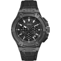 GUESS Herrens Guess W0408G1 Klocka - Stilig 45 mm Tidsenhet