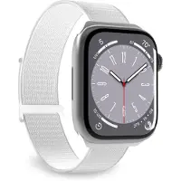Puro SPORT - Slinga för smart klocka - 144 - 220 mm - vit - för Apple Watch Hermès Series 9, SE 3, Series 10, Series 11, Series 9, Ultra 2, Ultra 3
