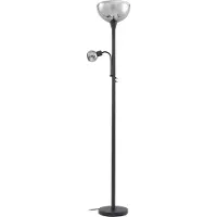 LINDBY Uplight Nehemia , Svart, Vardagsrum / matsal, Metall, Modern, Golvlampa