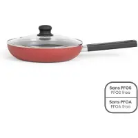 Livoo 26 cm Röd Silikonstekpanna
