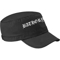 Bathory Hattmössa Logo Army Black