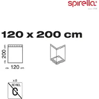 LEIJMA APS Duschdraperi 120–200 cm Bio vit