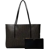 Calvin Klein Coated Emblem Logo Tote Bag With Pouch