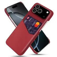 Mtp Products iPhone 17 Pro KSQ Skal med Korthållare - Röd