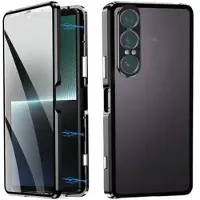 Mtp Products Sony Xperia 1 VII Magnetiskt fodral med härdat glas - Svart