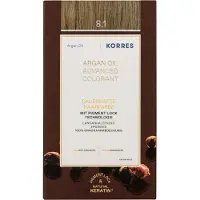Korres Arganolja avancerad hårfärg Ash Light Blonde / ljusblond ask 8.1 Hårfärg 1 st
