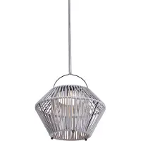 QAZQA Bohemisk bordslampa grå inkl. LED 3-stegs dimbar IP54 solcellsladdning - Duco