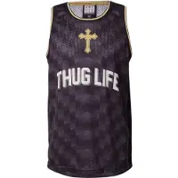 Amplified T-shirt 'TUPAC B BALL' gul / antracit / svart / vit