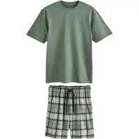 Next Pyjamas kort beige / oliv / svart
