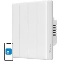 Sonoff WiFi smart väggströmbrytare TX T5 4C (4-kanalig)