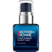 Biotherm Force Supreme Reboot Shot Vitalisera mns hud En hg koncentration 12 % C-vitamin Ansikts- och gonserum som riktar sig mot fina linjer Matthet o