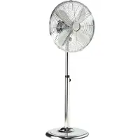 Tristar VE-5951, Bladfläkt för hushållsbruk, Silver, Golv, Metall, 64,3 dB, 1200 RPM