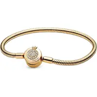 Pandora Moments Sparkling Crown O Snake Chain armband 569046C01-18