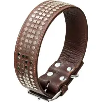 Karlie Vintage Square Stud Hundhalsband