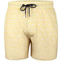 Yeaz Badshorts 'Seashey' ljusgul / vit