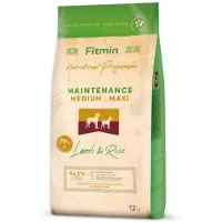 Fitmin hund medium maxi lamm ris 12 kg