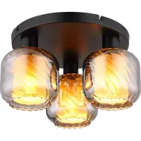 Globo Taklampa Xia, dimbar, Aluminium / grå / zink, Vardagsrum / matsal, Glas, Taklampa