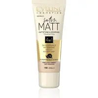 Eveline Cosmetics Satin Matt Mattifying and Covering Foundation 4in1 102 Vanilj 30 ml