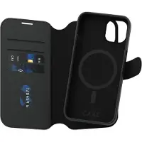 CARE by PanzerGlass iPhone 13/14 Care Tango 2-i-1 plånboksfodral - MagSafe-kompatibelt - Svart
