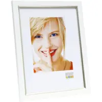 Deknudt S46AF1_30,0X40,0 Växelram akryl Pappersformat: 30 x 40 cm Vit, Silver