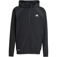 Adidas Träningsjacka 'Tech Apparel' svart / vit