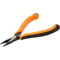 Bahco Elektroniktång, spetstång, 9 mm, 2,44 cm, 6,8 mm, Polypropylen (PP), Termoplast, Svart, Orange, 135 mm