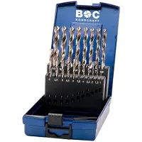 Bohrcraft Din 338 N Hss-g Metallborr 19 Bitar