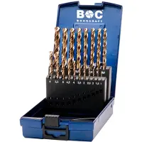 Bohrcraft Din 338 N Hss-e Co5% Metallborr 19 Bitar
