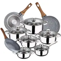 San Ignacio Cassel 18/22/26 Cm Pk3850 Kastrullset Med Stekpannor 12 Bitar