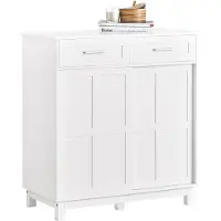 SoBuy Skoskåp Vit 80x85x40 cm