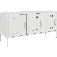 vidaXL TV-skåp vit 100,5x39x50,5 cm stål