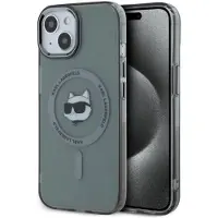 Karl Lagerfeld KLHMP15SHLSCHK iPhone 15 6.1" svart hårddisk IML Metal Choupette MagSafe