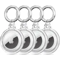 Tech-Protect Icon-omslag för Apple AirTag Clear (4-pack)