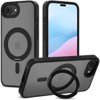 Tech-Protect iPhone 16e/17e MagCam-Skal - MagSafe-kompatibelt - matt svart