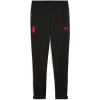 Puma Milan Träningsbyxor - Svart/Röd, storlek X-Small
