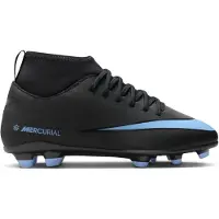 Nike Mercurial Superfly 10 Club MG Shadow - Svart/Blå Barn - Multi Ground (MG), storlek 36