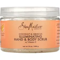 SheaMoisture , Illuminating Hand and Body Scrub with Vitamin E, Coconut and Hibiscus, 12 oz (340 g)