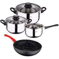 San Ignacio Set Med Köksredskap Och Wok I Smidd Aluminium 5 Bitar