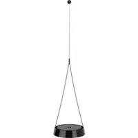 Sigor Pendellampa Mahina, dimbar, Svart, Vardagsrum / matsal, Aluminium / grå / zink, Modern