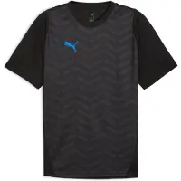 Puma Tränings T-Shirt IndividualCUP - Svart/White/Blå, storlek X-Small